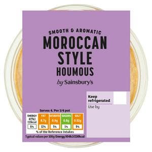 Sainsbury's Aromatic Moroccan Style Houmous 200g