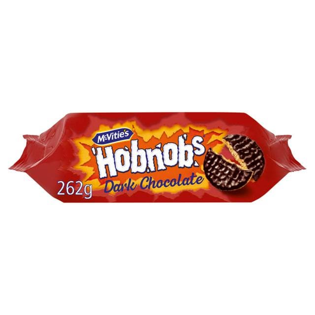 McVitie's Hobnob's Biscuits The Oaty One Dark Chocolate 262g - gallery image 1