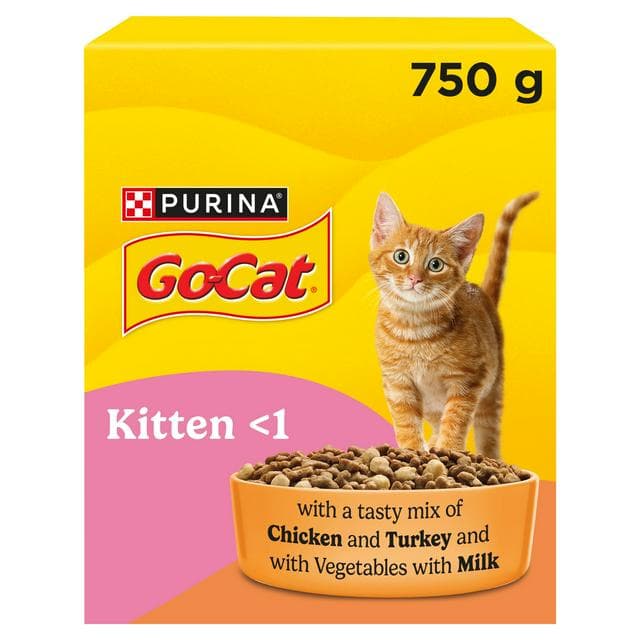 Go-Cat Kitten Chicken, Turkey & Milk Dry Cat Food 750g - gallery image 1