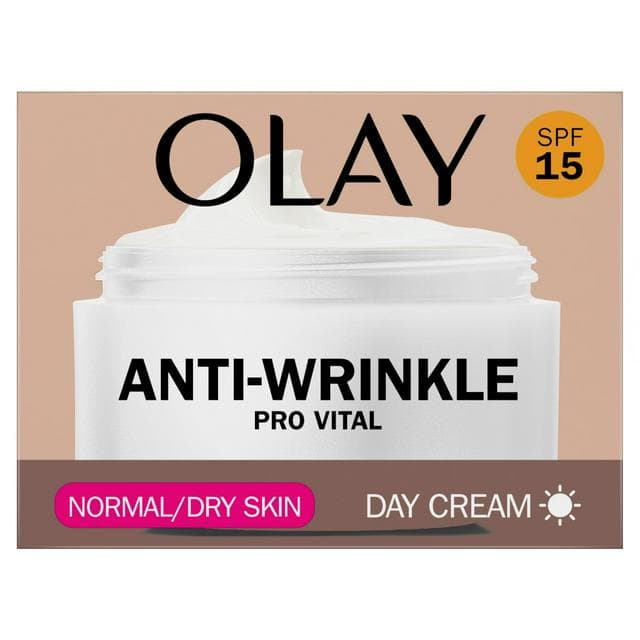 Olay Anti Wrinkle Pro Vital SPF 15 Day Face Cream For Mature Skin 50ml - gallery image 1