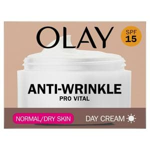 Olay Anti Wrinkle Pro Vital SPF 15 Day Face Cream For Mature Skin 50ml