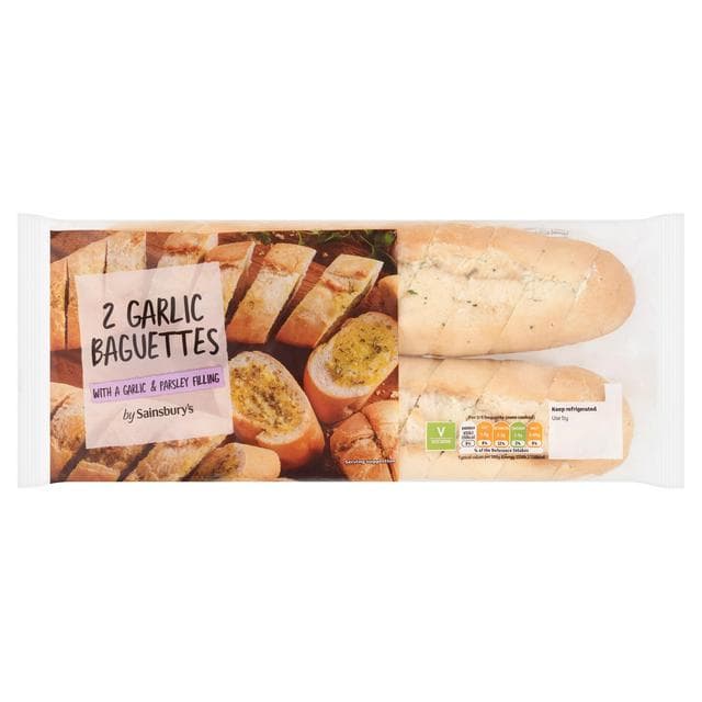 Sainsbury's Garlic Baguette x2 390g - gallery image 1