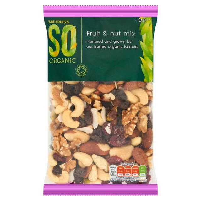 Sainsbury's Fruit & Nut Mix, SO Organic 300g - gallery image 1