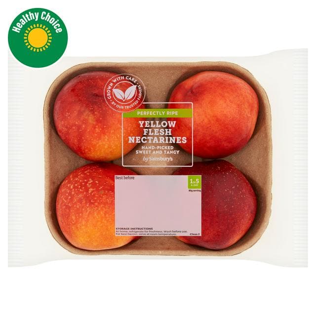 Sainsbury's 4 x Yellow Flesh Nectarines - gallery image 1