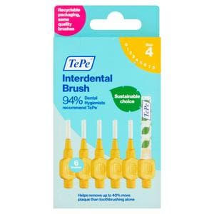 Tepe Interdental Brush Yellow 0.7mm x6