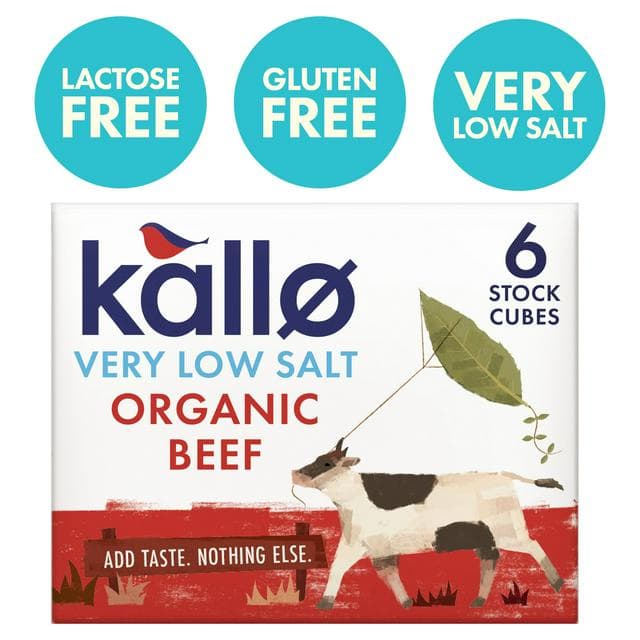 Kallo Very Low Salt Beef Stock Cubes 6x8g - gallery image 1