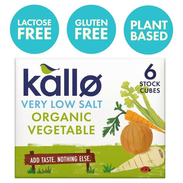 Kallo Very Low Salt Vegetable Stock Cubes 6x10g - gallery image 1