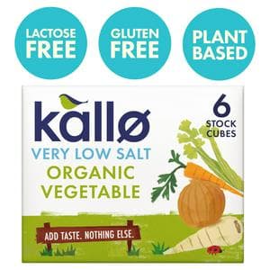 Kallo Very Low Salt Vegetable Stock Cubes 6x10g