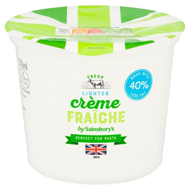 Sainsbury's British Lighter Crème Fraîche 300ml - gallery image 1