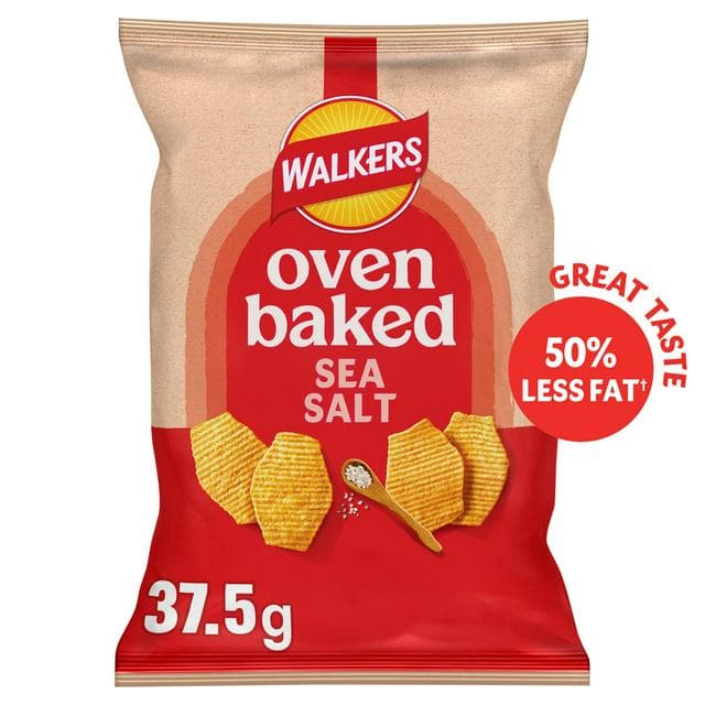 Walkers Baked Sea Salt Snacks Crisps 37.5g - gallery image 1