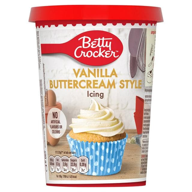 Betty Crocker Vanilla Buttercream Style Icing 400g - gallery image 1