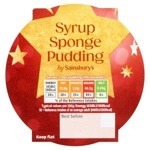Sainsbury's 100g Syrup Sponge Pudding