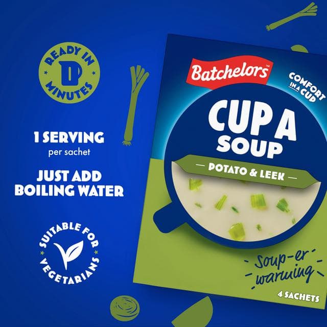 Batchelors Cup a Soup, Potato & Leek x4 107g - gallery image 2