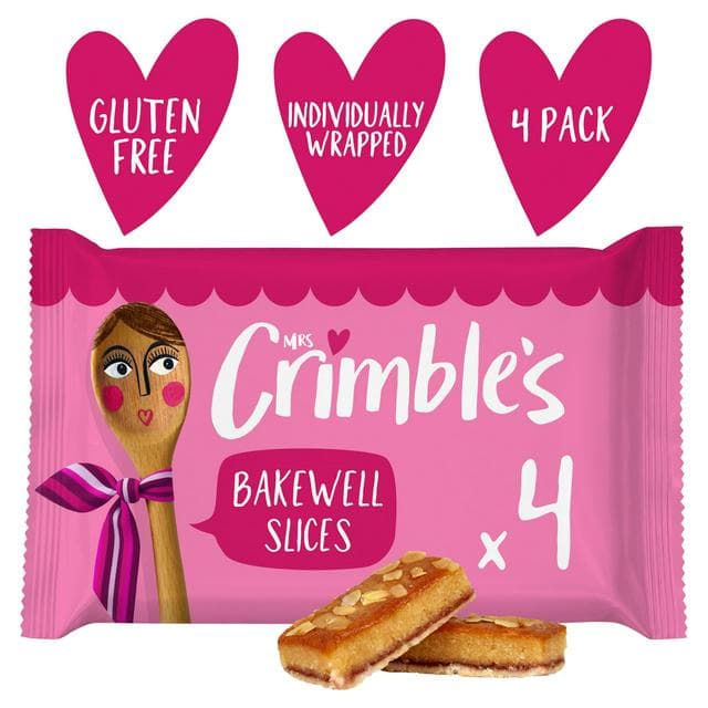 Mrs Crimble's Gluten Free Bakewell Slices x4 200g - gallery image 1