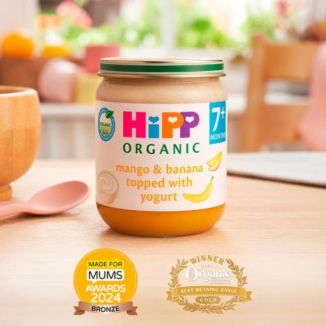 HiPP Organic Mango & Banana topped with Yogurt Baby Food Jar 7+ Months 160g - gallery image 2