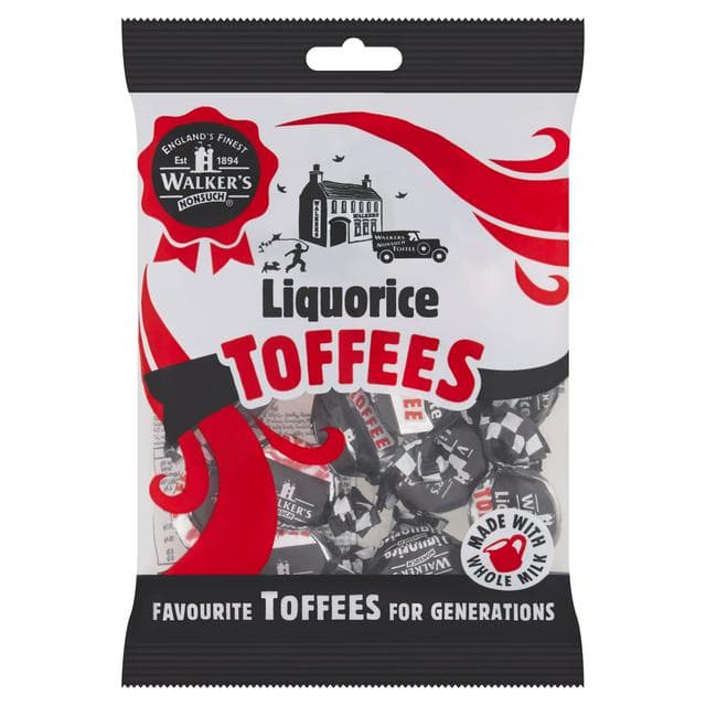 Walker's Nonsuch Liquorice Toffees 150g - gallery image 1