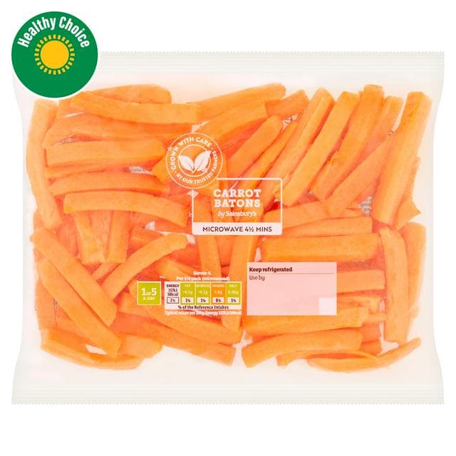 Sainsbury's Carrot Batons 400g - gallery image 1