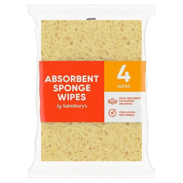 Sainsbury's Sponge Wipes x4 - gallery image 1