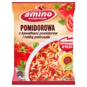 Amino Tomato Instant Noodle Soup with Tomato Pieces & Parsley Leaf 61g