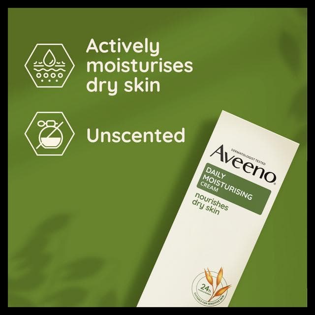 Aveeno Cream Dry & Sensitive Skin Moisturiser 100ml - gallery image 4