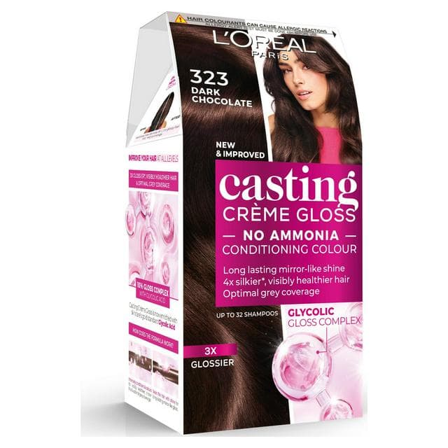 Casting Creme Gloss 323 Dark Chocolate Brown Semi Permanent Hair Dye - gallery image 1