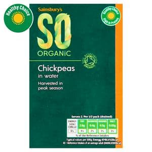 Sainsbury's Chickpeas, SO Organic 380g (230g*)