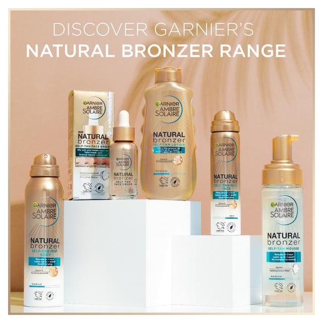 Garnier Ambre Solaire 150ml Natural Bronzer Quick Drying Medium Self Tan Body Mist - gallery image 5