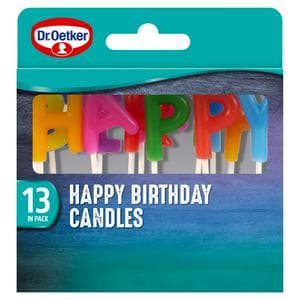 Dr. Oetker Lettered Happy Birthday Candles