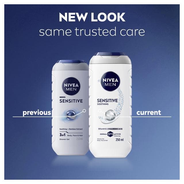 Nivea Men Sensitive Shower Gel 250ml - gallery image 2