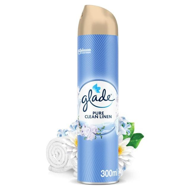 Glade Aerosol Air Freshener Clean Linen 300ml - gallery image 1
