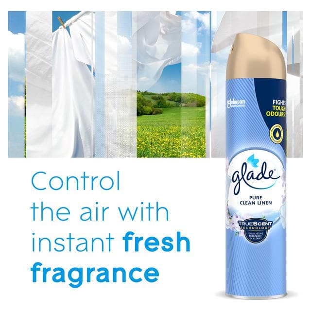 Glade Aerosol Air Freshener Clean Linen 300ml - gallery image 3
