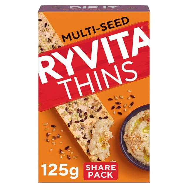 Ryvita Thins Multi Seed Flatbread Crackers 125g - gallery image 1