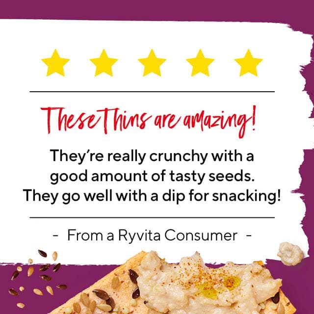Ryvita Thins Multi Seed Flatbread Crackers 125g - gallery image 4