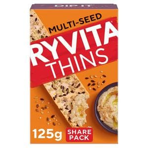 Ryvita Thins Multi Seed Flatbread Crackers 125g