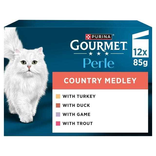 Gourmet Perle Country Medley in Jelly Wet Cat Food 12 x 85g - gallery image 1