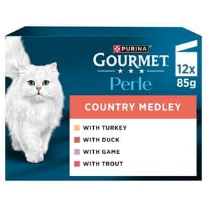 Gourmet Perle Country Medley in Jelly Wet Cat Food 12 x 85g