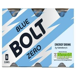 Sainsbury's Blue Bolt Zero 6x250ml