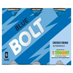 Sainsbury's Blue Bolt 6x250ml (Sugar levy applied)