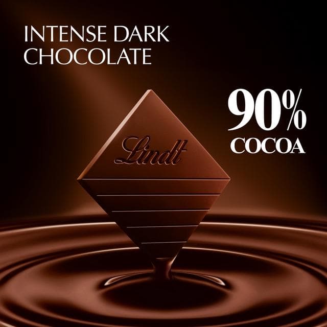 Lindt Excellence Intense Dark 90% Cocoa Chocolate Bar 100g - gallery image 2