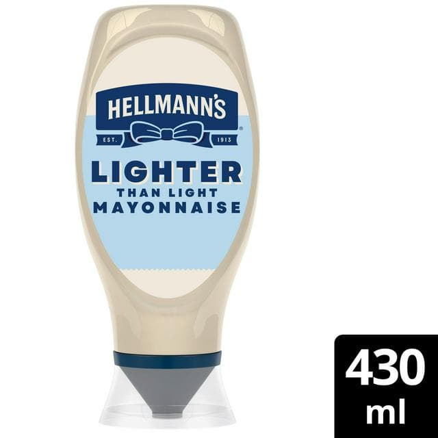 Hellmann's Lighter than Light Squeezy Mayonnaise 430ml - gallery image 1