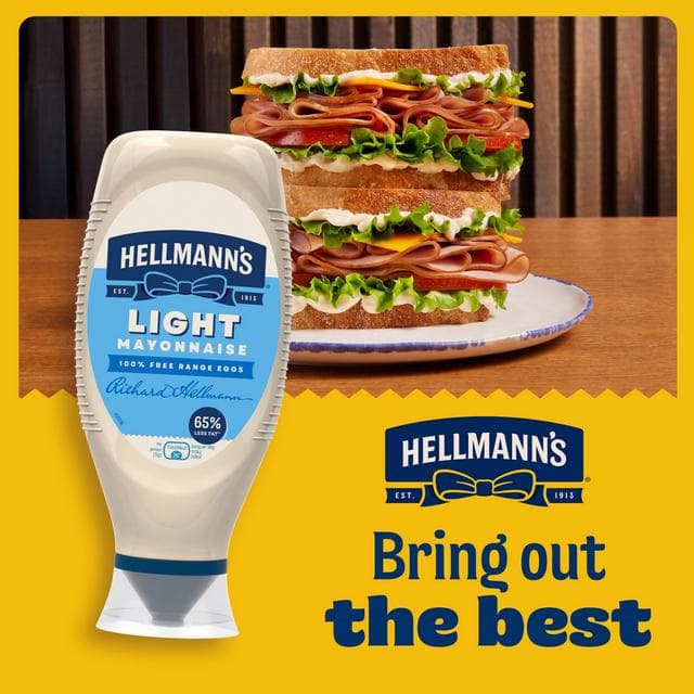 Hellmann's Light Squeezy Mayonnaise 430ml - gallery image 3