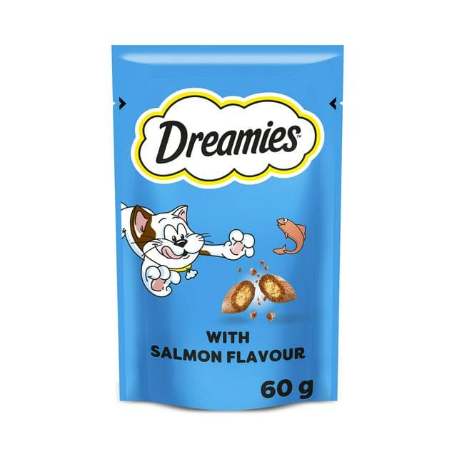 Dreamies 60g Cat Treat Biscuits with Salmon - gallery image 1