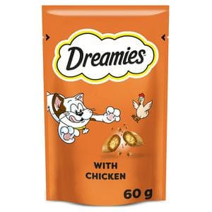 Dreamies 60g Cat Treat Biscuits with Chicken