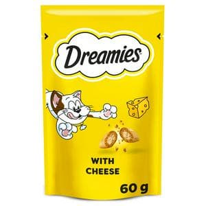 Dreamies 60g Cat Treat Biscuits with Cheese