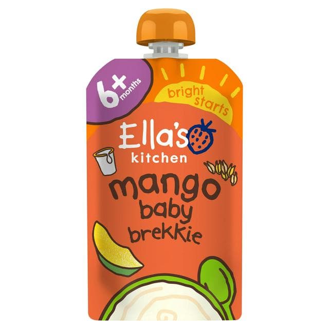 Ella's Kitchen Organic Mango Baby Brekkie Baby Food Breakfast Pouch 6+ Months 100g - gallery image 1