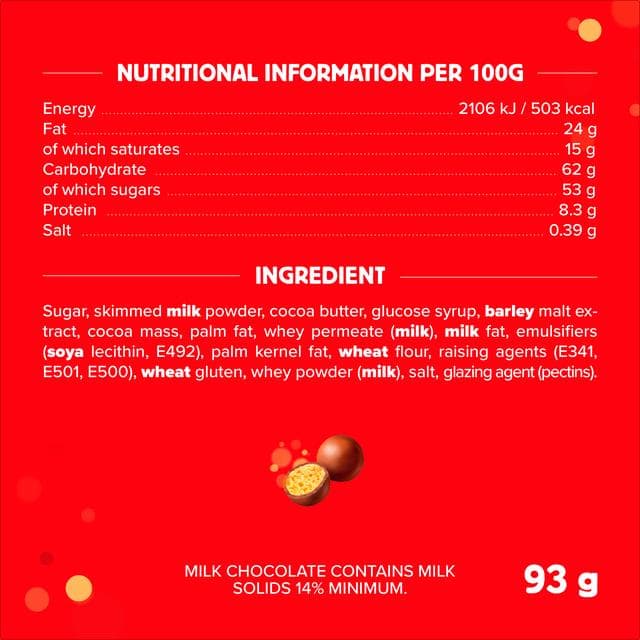 Maltesers Milk Chocolate & Honeycomb Bites Bag 93g - gallery image 6