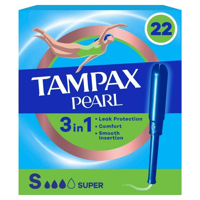 Tampax Pearl 22 x Super Tampons with Applicator - gallery image 1