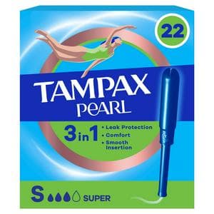 Tampax Pearl 22 x Super Tampons with Applicator