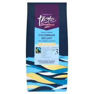 Sainsbury's Fairtrade Colombian Decaff Coffee Strength 3, Taste the Difference 227g