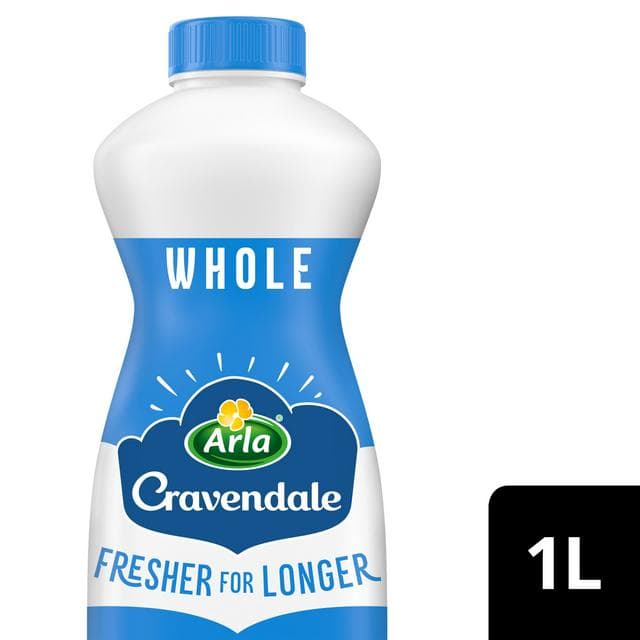 Cravendale Filtered Fresh Whole Milk Fresher for Longer 1L - gallery image 1